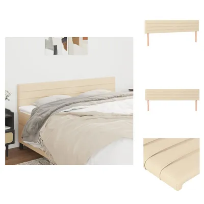 Immagine prodotto di vidaXL Testiere 2 pezzi Tessuto crema 90x5x78/88 cm - Testate e piedi