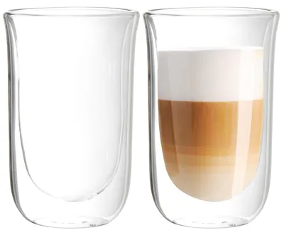 2er-Pack 15 oz doppelwandige Glaskaffeetassen, thermoisoliert