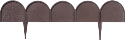 Produktbild von Palisade in Holzoptik aus Kunststoff L 10 Meter - H 17 cm - Beeteinfassung - Beetumrandung - Rasenkante - Gartenpalisade - Zierzaun