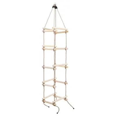 Image de vidaXL Échelle de corde pour enfants 200 cm bois