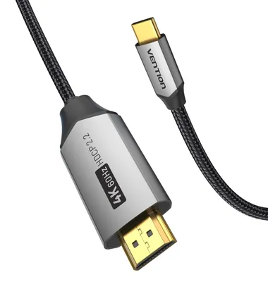 Produktbild von VENTION USB C auf HDMI Kable 2m, 4K@60Hz UHD Kabel(Thunderbolt 3 kompatibel) Typ C zu HDMI für MacBook Air, MacBook, iPad Pro/Air, Samsung Galaxy