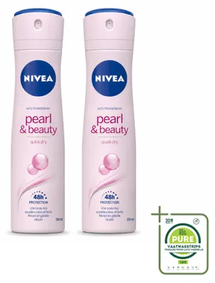 Produktbild von 2 x NIVEA Deodorant Spray Pearl & Beauty 150 ml - Großpackung - 2 Stücke