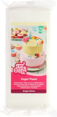 Produktbild von FunCakes Rollfondant Brilliant Weiß Vanille 1kg