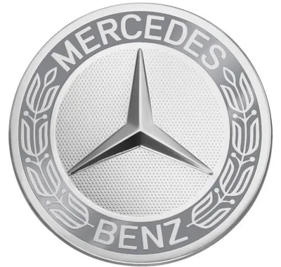 Produktbild von Mercedes-Benz Radnabendeckel Lorbeerkranz silber, einzeln