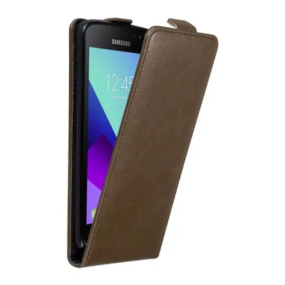 Image de Cadorabo Housse pour Samsung Galaxy XCover 4 / XCover 4s Housse de protection en marron Flip Etui Housse de portable Case Cover