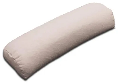 Produktbild von Bio-Dinkelspelzkissen Halbrolle 55cm, Bio-Flanell direkt befüllt mit Dinkelspelz für Nacken und Knie