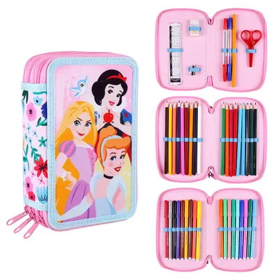 Produktbild von Prinzessinnen Schul-Etui 44-teiliges Komplettset für kleine Königinnen