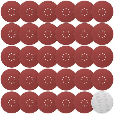 Produktbild von Schleifpapier Klett 225mm P600 30 Stück 8 Loch für Trockenbauschleifer Langhalsschleifer