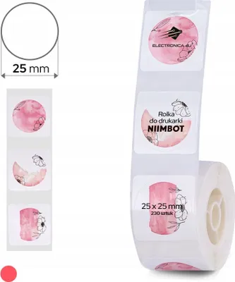 Produktbild von Selbstklebende Thermoschriftetiketten für den Drucker Niimbot D101 25x25
