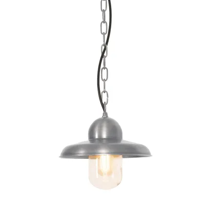 Immagine prodotto di Lampada a sospensione da esterno in nichel anticato  E27 100W Somerton Elstead