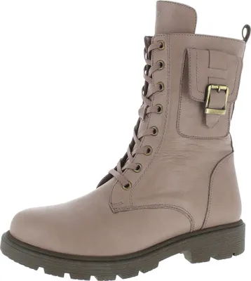 Produktbild von Andrea Conti Damen Stiefelette Leder Combat Boot Military Utility Tasche 1984808, Größe:39 EU, Farbe:Rosa