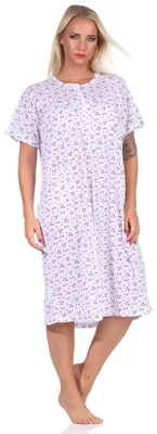 Produktbild von Damen Nachthemd Sleepshirt; Weiß-Bordo S/36