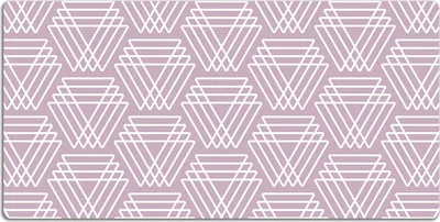 Produktbild von Schreibtischmatte Tischunterlage 120x60 cm Mauspad - Rosa Dreiecke
