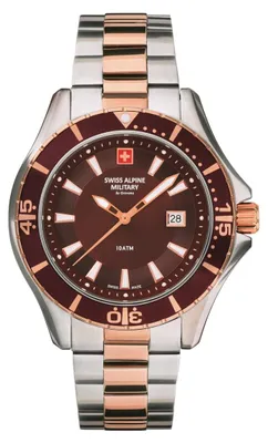 Produktbild von Swiss Alpine Military Herren Uhr Analog Quarz 7040.1156SAM Edelstahl