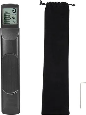 Produktbild von Gitarrenakkordtrainer mit 6 Saiten - Pocket Gitarrenakkordübungsgerät - tragbarer Gitarrenhals - Drehkartenbildschirm - Metronomfunktionen - Gitarrentrainer für Anfänger