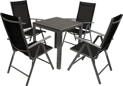 Produktbild von 5-teilige Garnitur Aluminium Grau
