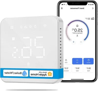Image de Thermostat WiFi intelligent pour chaudière, avec affichage LED et télécommande