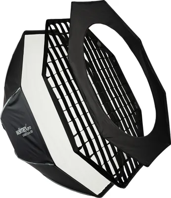 Zdjęcie produktu dla Walimex pro Studio Softbox Octagon 120cm, obracany o 360°, łatwy w konfiguracji, w zestawie z siatką, maską, adapterem Bowens i torbą transportową, idealny do portretów i zdjęć beauty