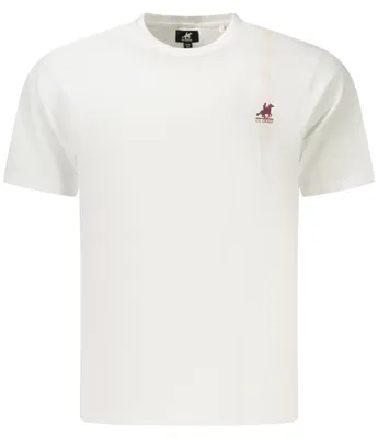 Produktbild von Herren Kurzarm T-Shirt Weiß mit Kontrastdetails und Logo Print