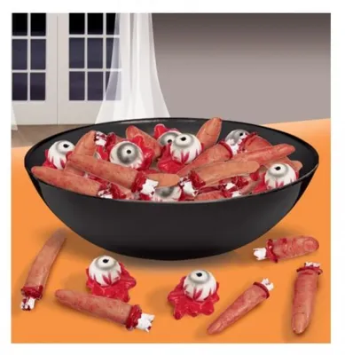Produktbild von Halloween Blutige Augäpfel Deko, klein (5 Stk.)