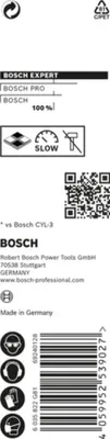 Obrázok produktu pre Bosch Cyl-9, Vŕtačka, špirálový bit, rotácia vpravo, 5,5 mm, 85 mm, Keramický, Betón, Plast, mäkké drevo, Oceľ