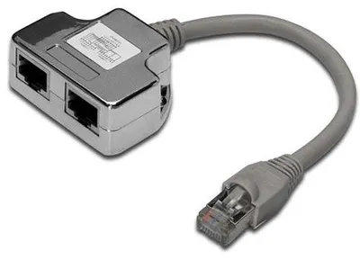 Produktbild von PremiumCord Modular RJ45 Verteiler 2 Ports 10/100Base T