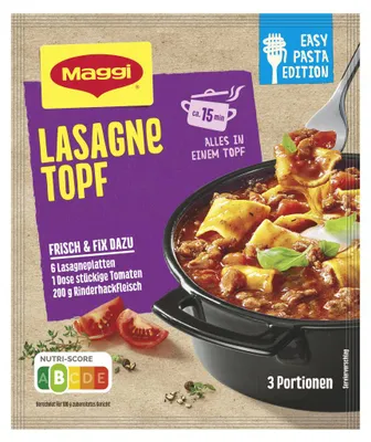 Productafbeelding van Maggi Fix Lasagne, voor tomaten-gehakt saus, verpakking 40g