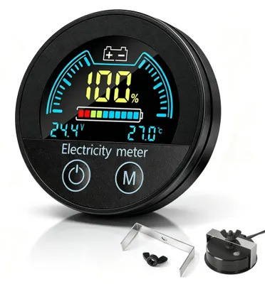 Batteriemonitor DC 7-100 V für LiFePO4, Li-Ion, Blei-Säure, mit Summeralarm