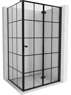 Obrázek produktu pro Mexen Mist-F sprchová kabina skládací pravá 90 x 95 cm, černá mřížka, černá - 8A6T-090-095-70-77-P