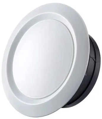 Obrázek produktu pro Ventilační mřížka, kulatá - Ventilační mřížka, bílá - Vzduchová mřížka - Průměr 75 mm - Plast - Snadná instalace
