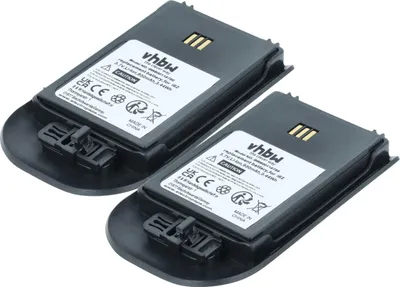 Produktbild von vhbw 2x Akku kompatibel mit Ericsson DT690, DT692 schnurlos Festnetz Telefon (930 mAh, 3,7 V, Li-Ion) Schwarz