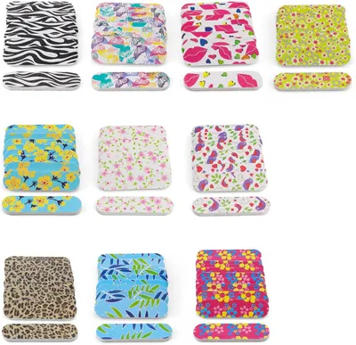 Imagen del producto de Lima de uñas desechable, de doble cara, 100 unidades, para uñas naturales, compacta para llevar