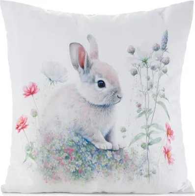 Image de Oreiller de Pâques BUNNY I. 45x45 cm Mybesthome Varianta : Taie d'oreiller avec garniture, 45x45 cm