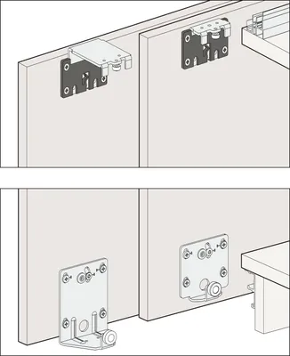Produktbild von HAWA Combino 35 H FS Beschlägegarnitur 1200 x 2200, 2 türig