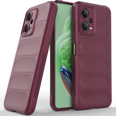 Produktbild von Redmi Note 12 5G Hülle, Weich TPU Silikon Stossfest Anti-rutsch Schutzhülle für Xiaomi Redmi Note 12 5G bordeaux