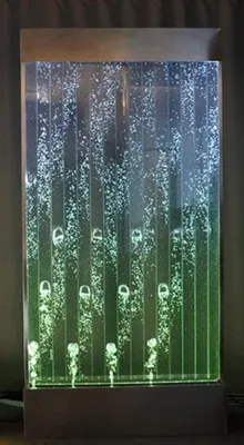 Produktbild von Wandpaneel mit Wasserblasen LED Wasserwand Neu Designer Wasser Wand Beleuchtete