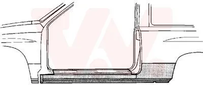 Produktbild von VAN WEZEL 3776101 Schweller Reparaturblech Einstiegblech Links für OPEL Corsa B Schrägheck (S93) Corsa B Kastenwagen (S93)