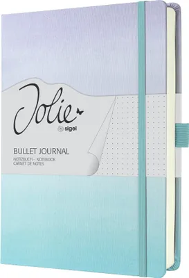 Produktbild von SIGEL JB100 Notizbuch Jolie - Gradient Sky - punktkariert (Dot-Lineatur) - A5+ - blau, violett - Hardcover - 200 S. -