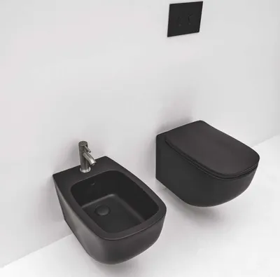 Immagine prodotto di Set di sanitari sospesi nero opaco | Mozart