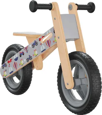 Produktbild von vidaXL Laufrad für Kinder Grau Bedruckt