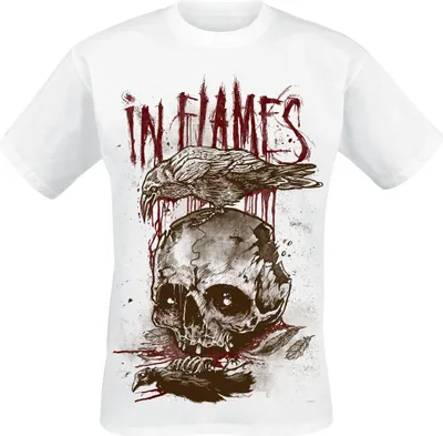 Produktbild von In Flames T-Shirt Herren All For Me weiß Band-Merch, Bands 100% Baumwolle L