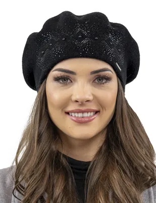 Immagine prodotto di Vivisence berretto da donna elegante cappello invernale caldo e accogliente copricapo per l'inverno e l'autunno caldo cappello a maglia spessa, cappello classico per le donne,  EU, nero, taglia unica