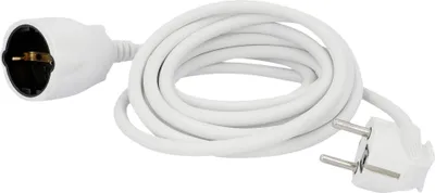 Produktbild von Unitec Verlängerungskabel Innen 3 Meter H05VV-F3G1,5, weiß