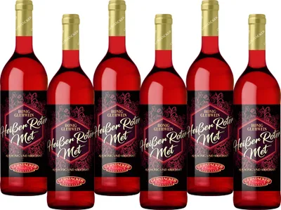 Produktbild von GERSTACKER Heißer Roter Met Honigwein (6 x 0,745 l)