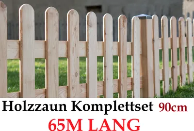 Produktbild von Gartenzaun 90cm x 65m Sibirische Lärche From Zaun-Set