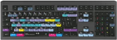 Produktbild von Logickeyboard ASTRA 2 Tastatur USB AZERTY Englisch Schwarz (LKB-RESB-A2M-FR)