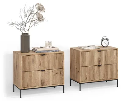 Produktbild von Nachttische Livinity Aterno Viking Oak 2er Set, Model 58966