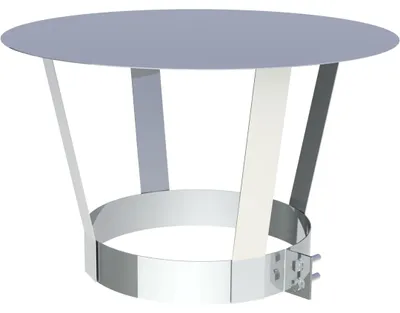 Produktbild von Jeremias DW-FU Regenhaube 300mm Edelstahl für doppelwandige Abgasanlage Schornsteinwasserschutz