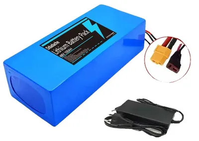 Obrázek produktu pro Bateriový blok s lithium-iontovými články, kapacita 100 Ah, napětí 48 V, nabíječka XT60-T