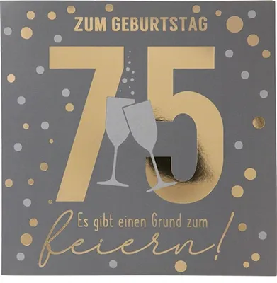 Produktbild von Depesche Zahlenkarten mit Musik quadtratisch : Zum Geburtstag 75 Es gibt einen Grund... Zahlenkarten mit Musik, quadratisch: Zum Geburtstag 75 Es gibt einen Grund...
